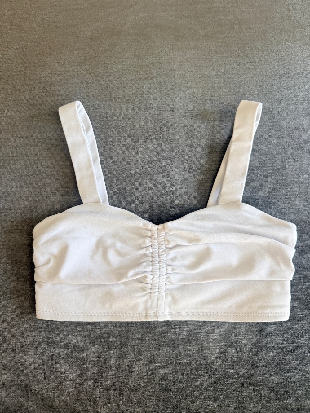 ALO Yoga Airbrush Cinch White Bra sz Small